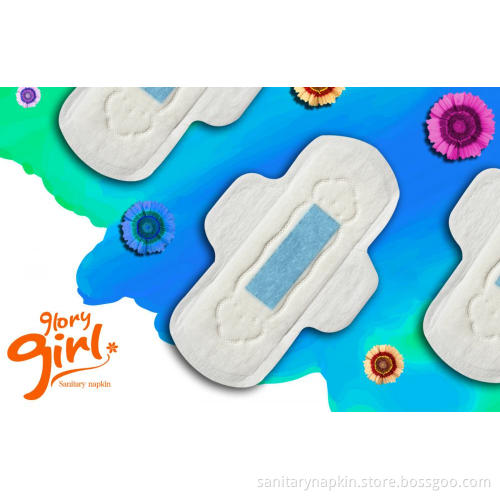 Top quality cottony topsheet anion sanitary pads